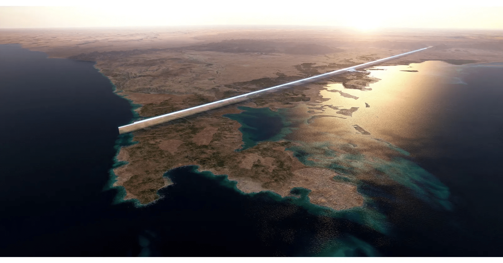 Iniziati i lavori per The Line, città futuristica in Arabia Saudita