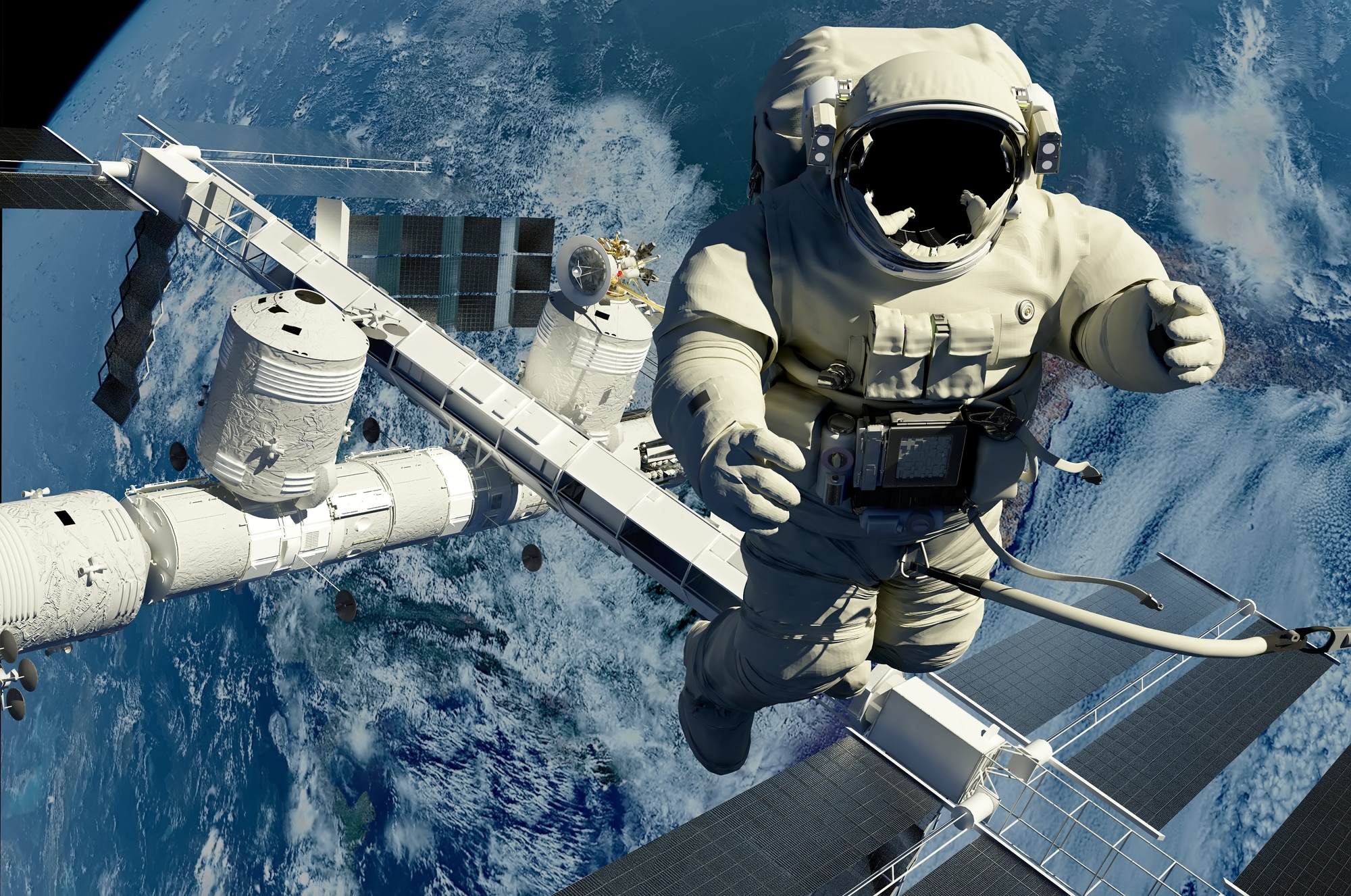 In figura un astronauta - Credits: NASA