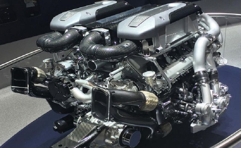 Il W16 della Bugatti Chiron