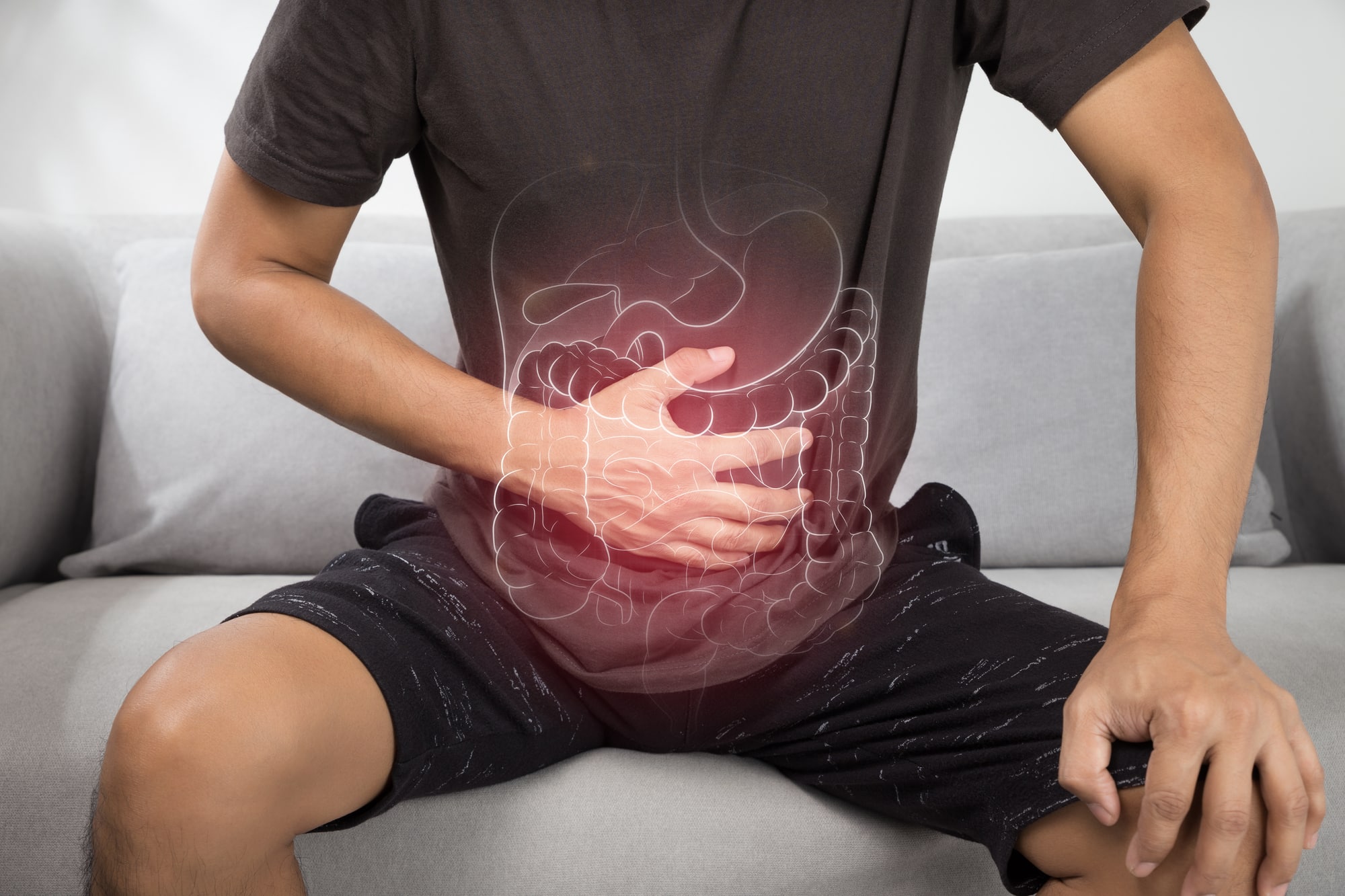 In figura un paziente che soffre di un'infiammatorie cronica intestinale.