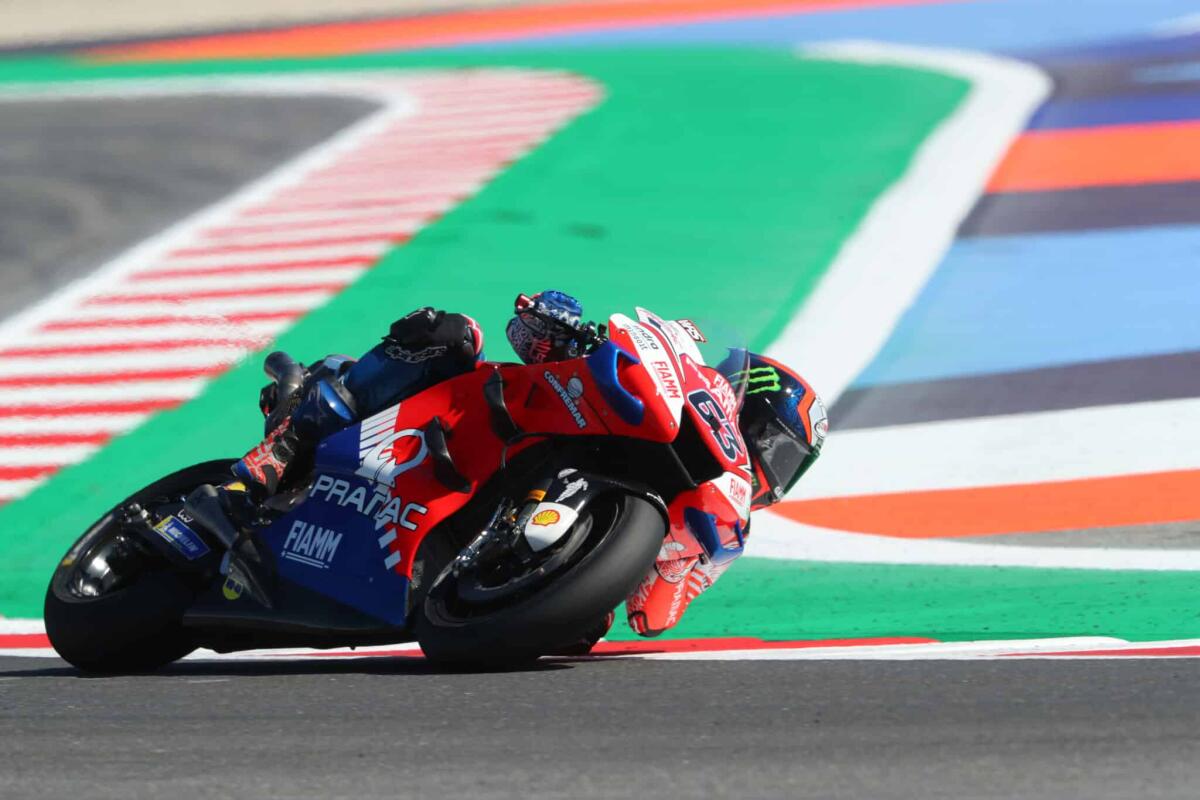 Francesco Bagnaia: cos'è successo al pilota di Moto GP? - Francesco Bagnaia of  Pramac Racing on track  during the Moto GP Octo Grand Prix of San Marino.