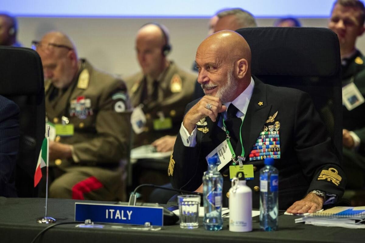 Cavo Dragone: prossima guida del Comitato Militare Nato - Admiral Giuseppe Cavo Dragone, Chief of Defence of Italy