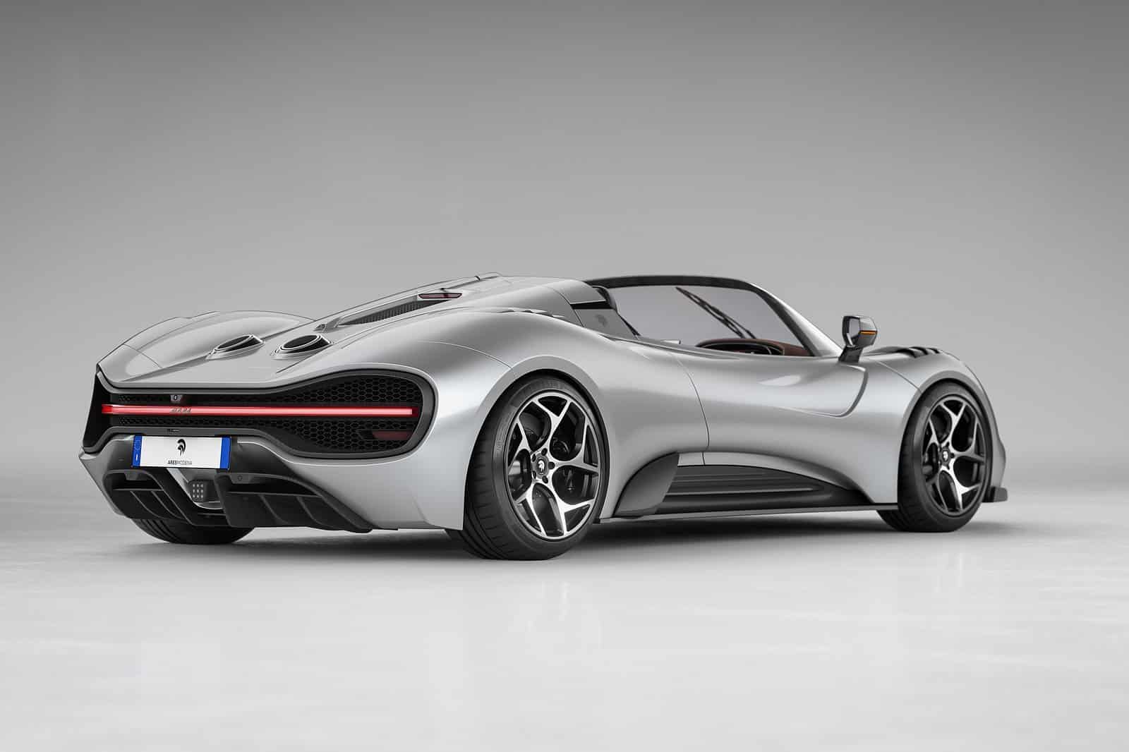 Ares Modena S1 Speedster: questa versione non ha le porte con apertura ad ali di gabbiano, ma non ha il tetto, proprio come una Speedster, per cui ha porte diverse