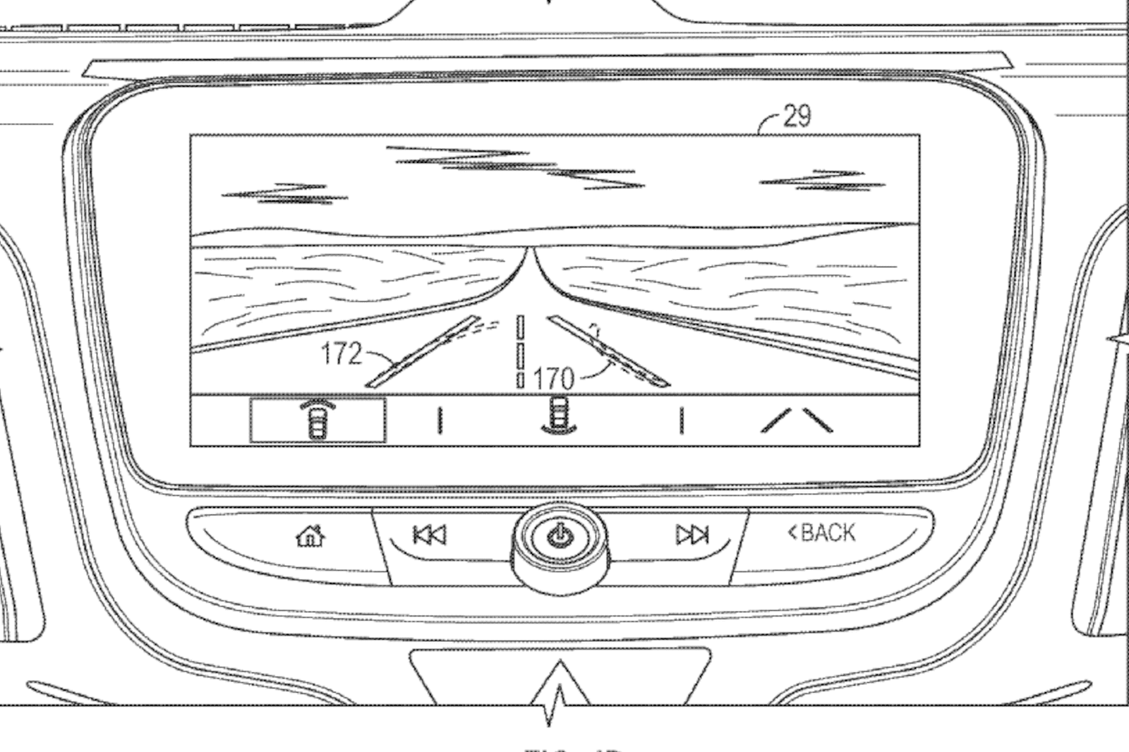 Test allineamento sul display infotainment