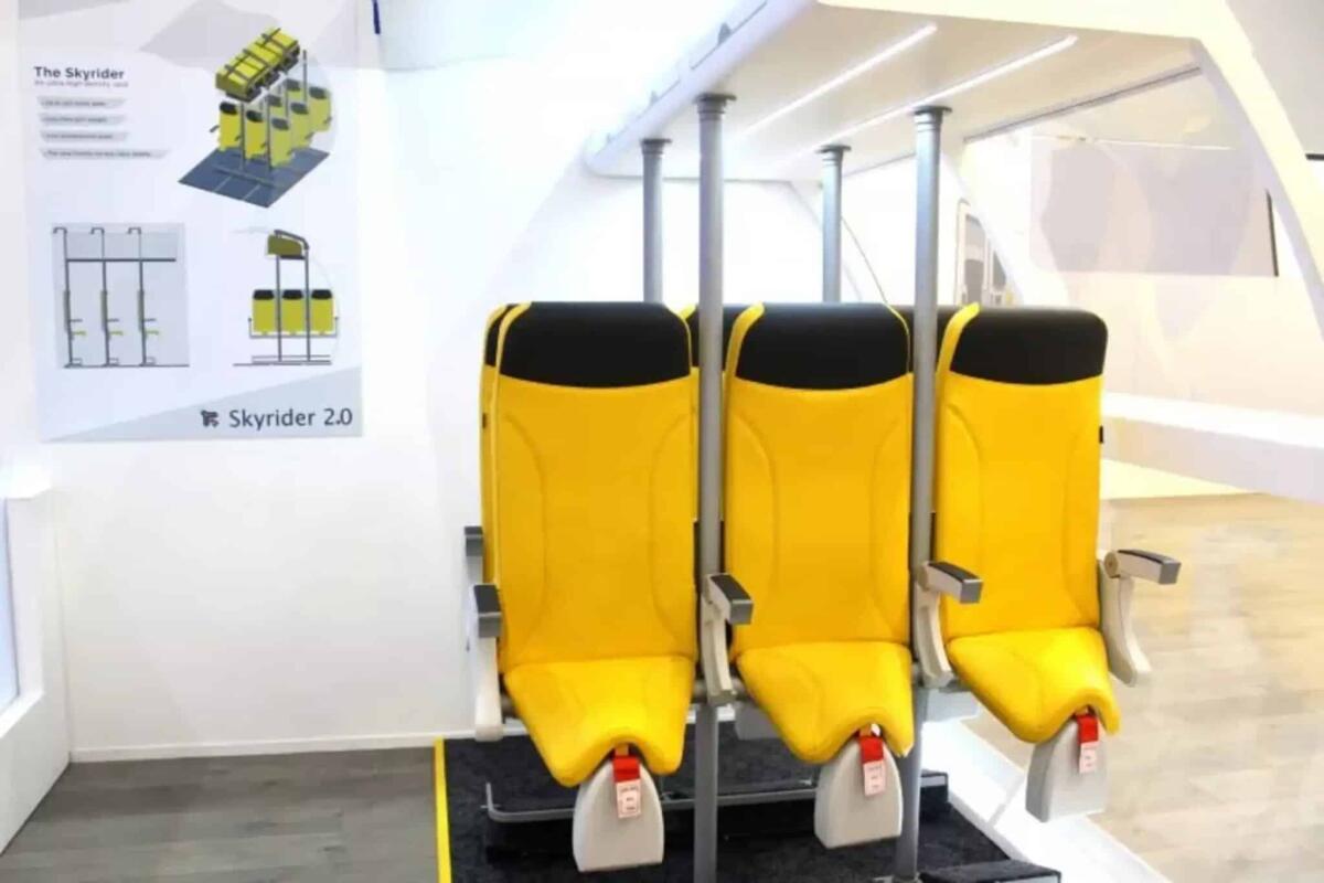 Sedili verticali, la soluzione di Aviointeriors per aerei affollati - 