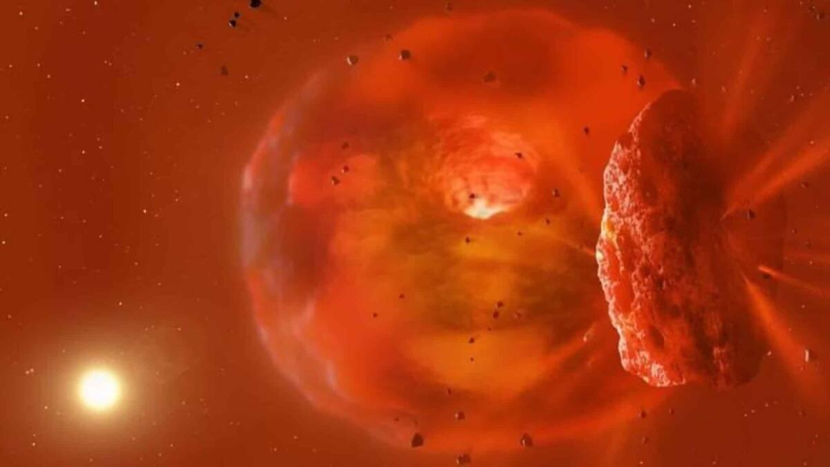 Una collisione tra pianeti ghiacciati ha oscurato la loro stella - 