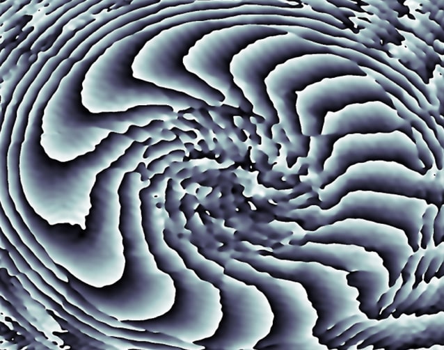 Una mappa della fase del fluido rivela il suo flusso a vortice. Credits: Maxime Jacquet