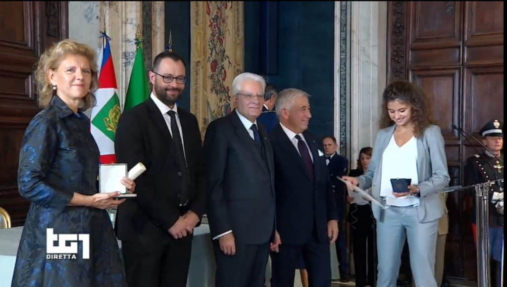 Credits- Wista Italia - Costanza Musso, amministratrice delegata del Gruppo Grendi ha ricevuto oggi a Roma dal Presidente Mattarella il riconoscimento di Cavaliere del Lavoro, unica ligure per il 2019.