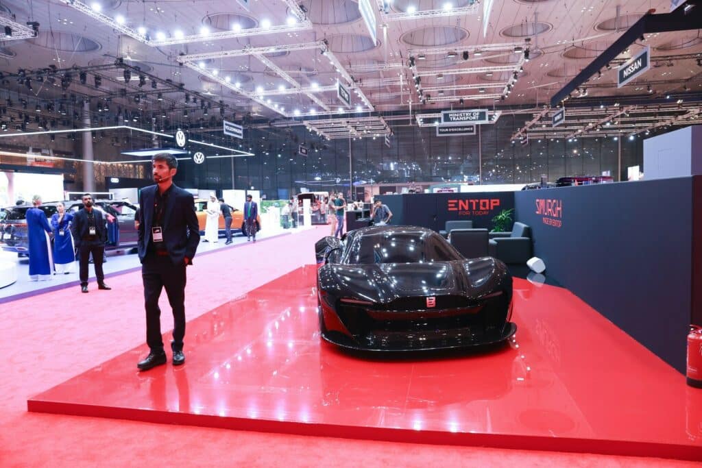 La supercar afgana in esposizione al Salone di Ginevra (che si è tenuto in Qatar)