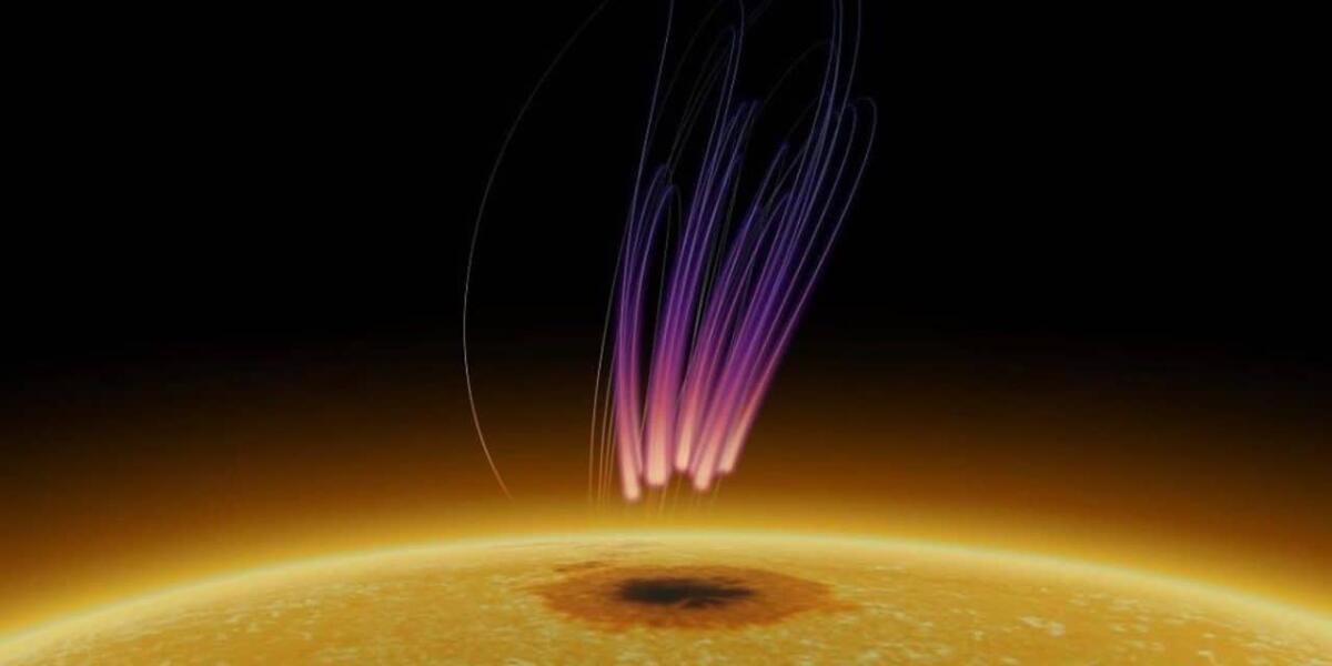 "Aurora boreale" sul Sole: scoperta un'emissione radio prolungata su una macchia solare - 