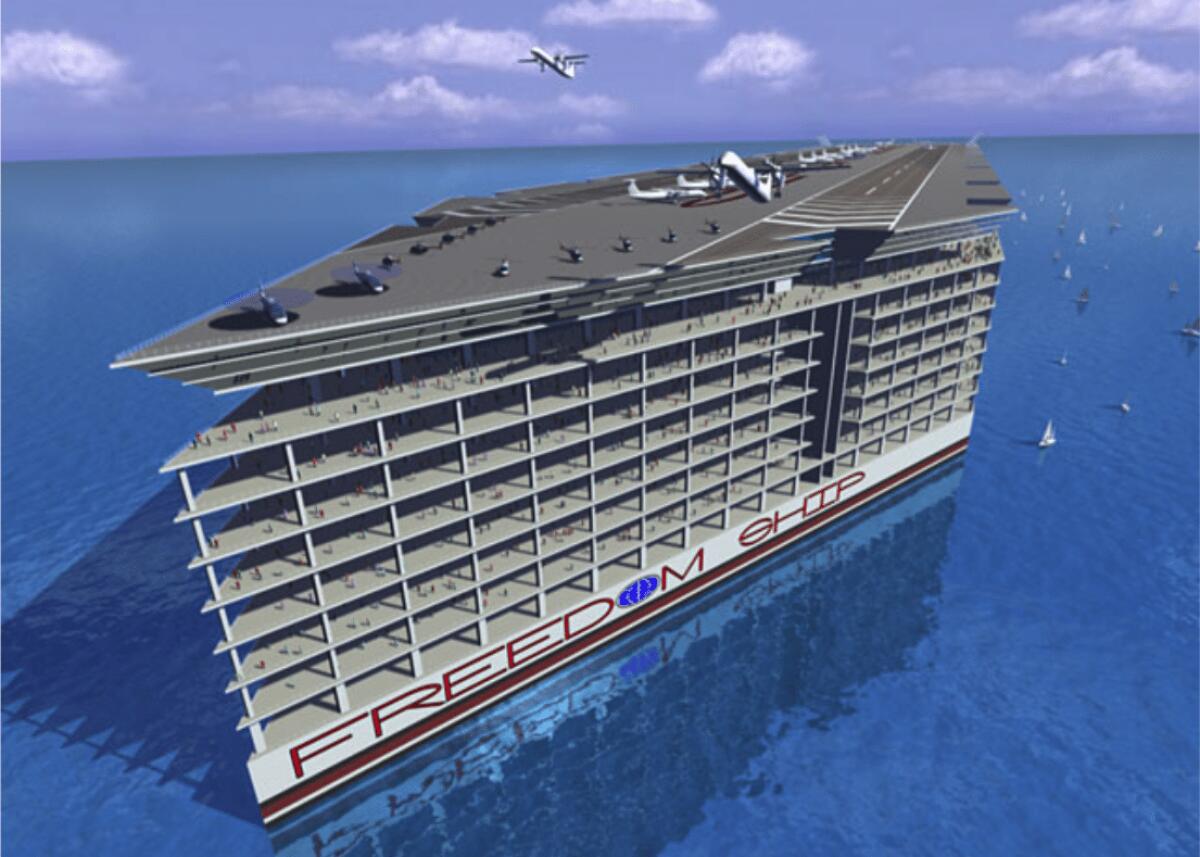 Freedom Ship: la nave-metropoli di 1.370 metri per 100.000 persone - 