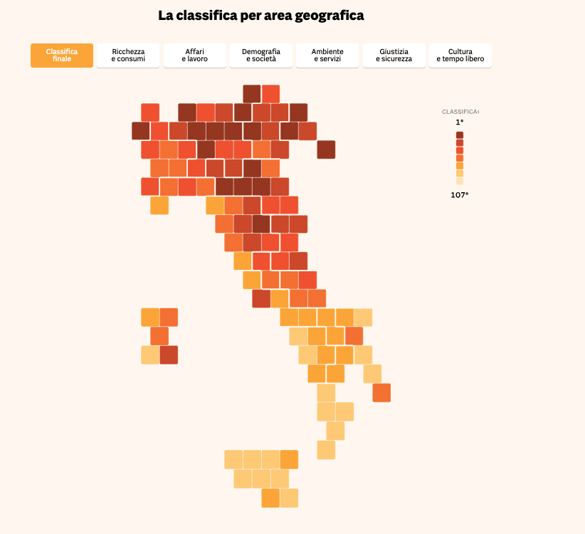 Udine al vertice della qualità della vita: svolta nella 34ª indagine del Sole 24 Ore