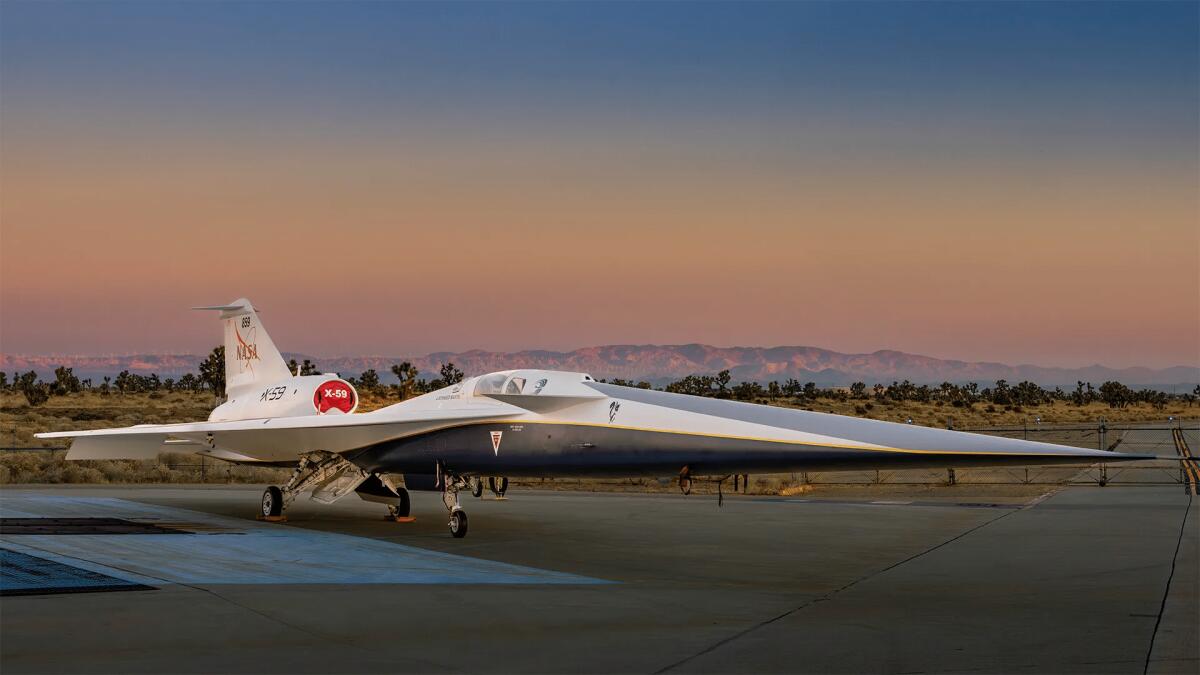 Ecco finalmente l'X-59: l'aereo supersonico silenzioso di NASA e Lockheed Martin - 