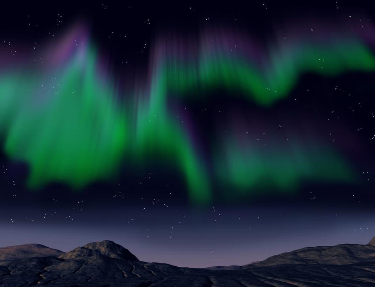 Aurore boreali: un'app per osservarle con realtà aumentata - Illustration of the amazing aurora borealis phenomena