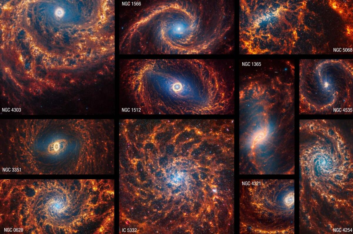 Le galassie a spirale del James Webb rivelano dettagli mai visti - 