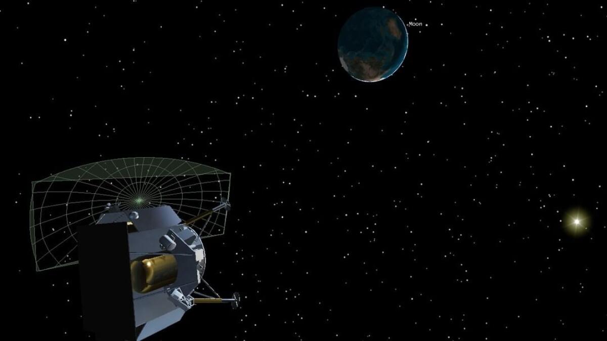 Gli ultimi attimi del lander lunare privato Peregrine nello spazio - 