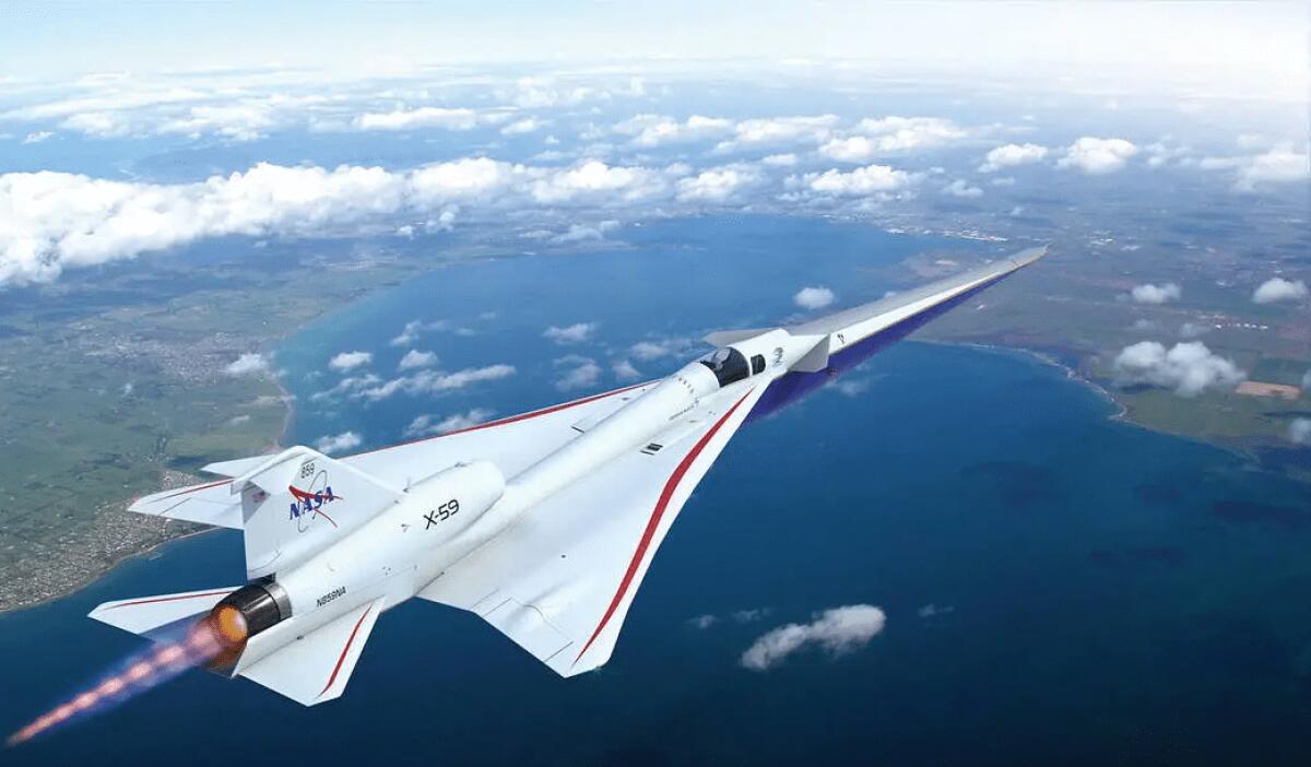 Domani la NASA presenterà al pubblico l'X-59 Quesst, l'aereo supersonico "silenzioso" - 