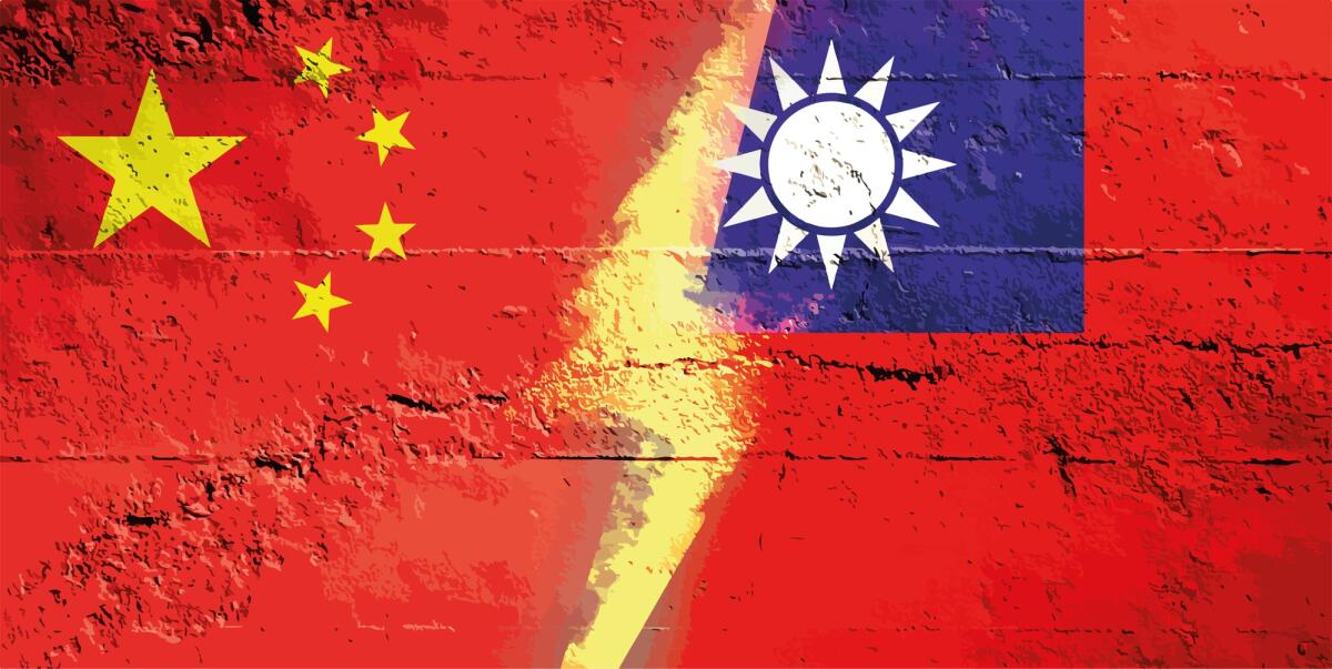 Quanto costerebbe al mondo una guerra per Taiwan? - China - taiwan conflict. Dispute between China and taiwan Tensions between China and taiwan. Chinese and taiwan flag facing each other