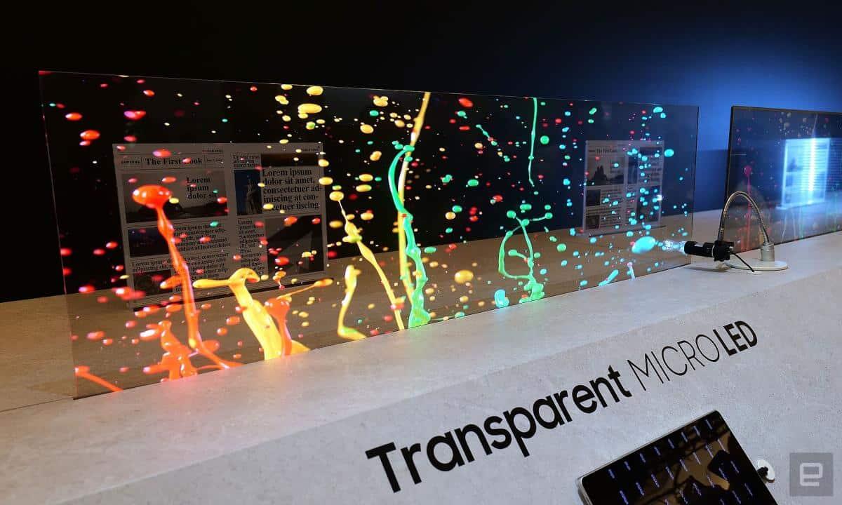 Ecco lo schermo trasparente MicroLED di Samsung - 