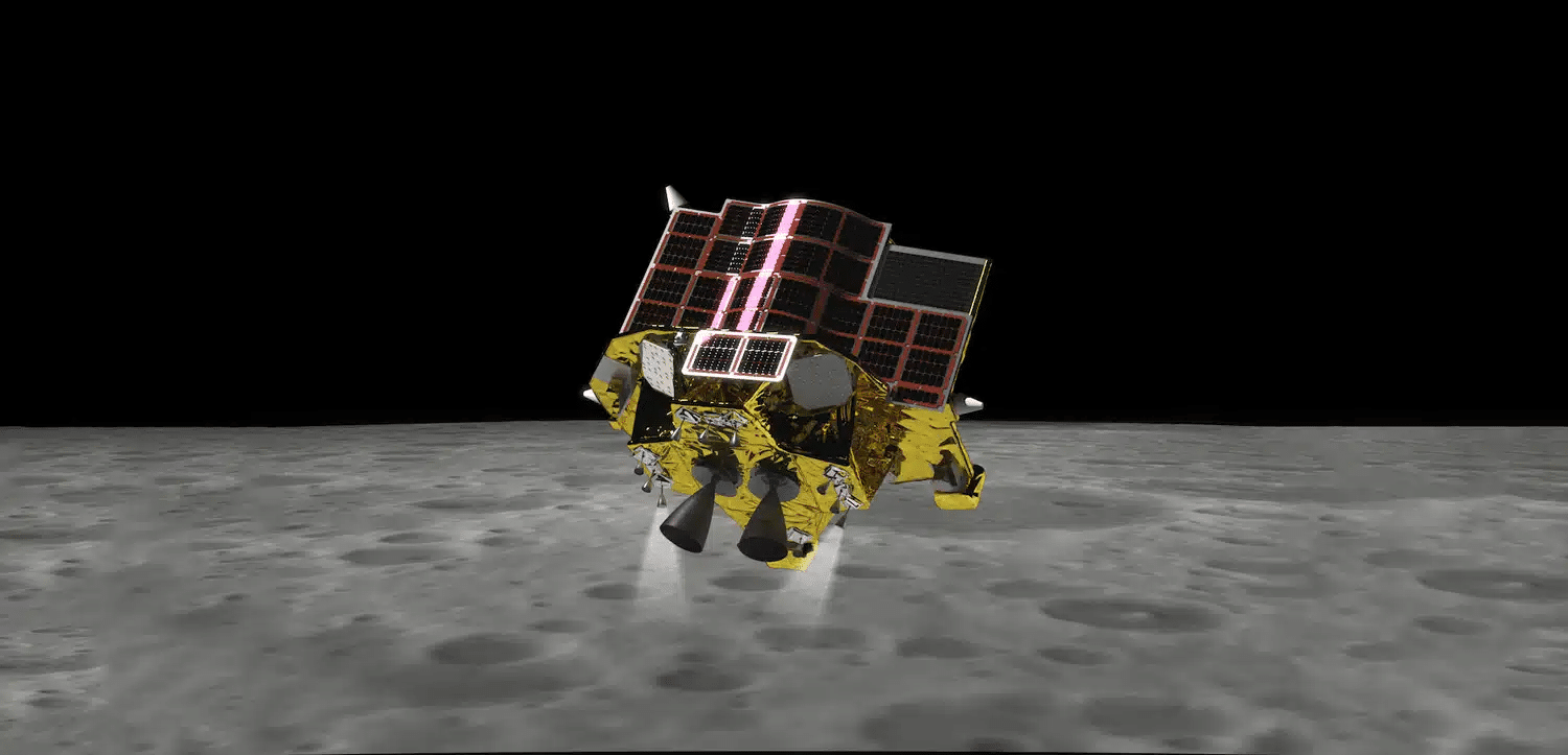 Ecco la prima foto del lander giapponese SLIM sulla Luna... capovolto!