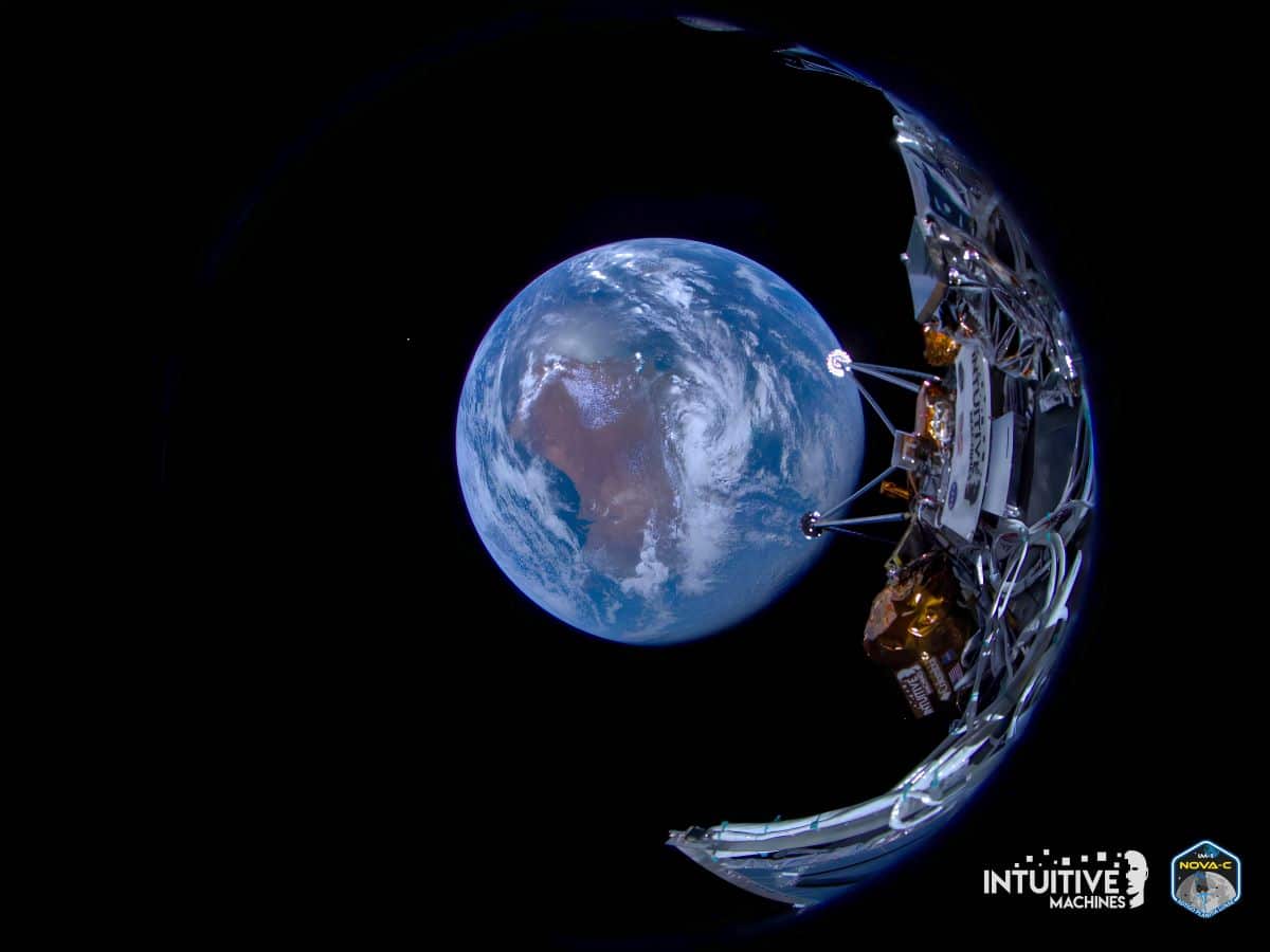 Il lander Odysseus della missione IM-1 ha inviato le prime immagini