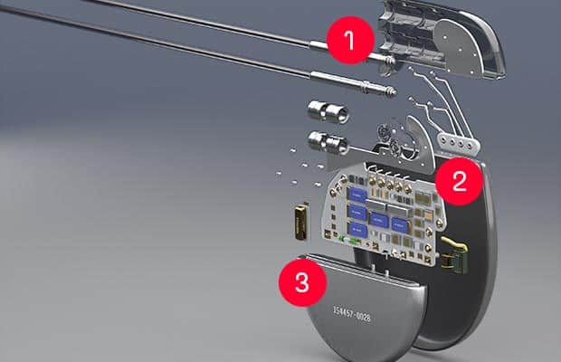Struttura di un pacemaker standard - Credits: British Heart Foundation