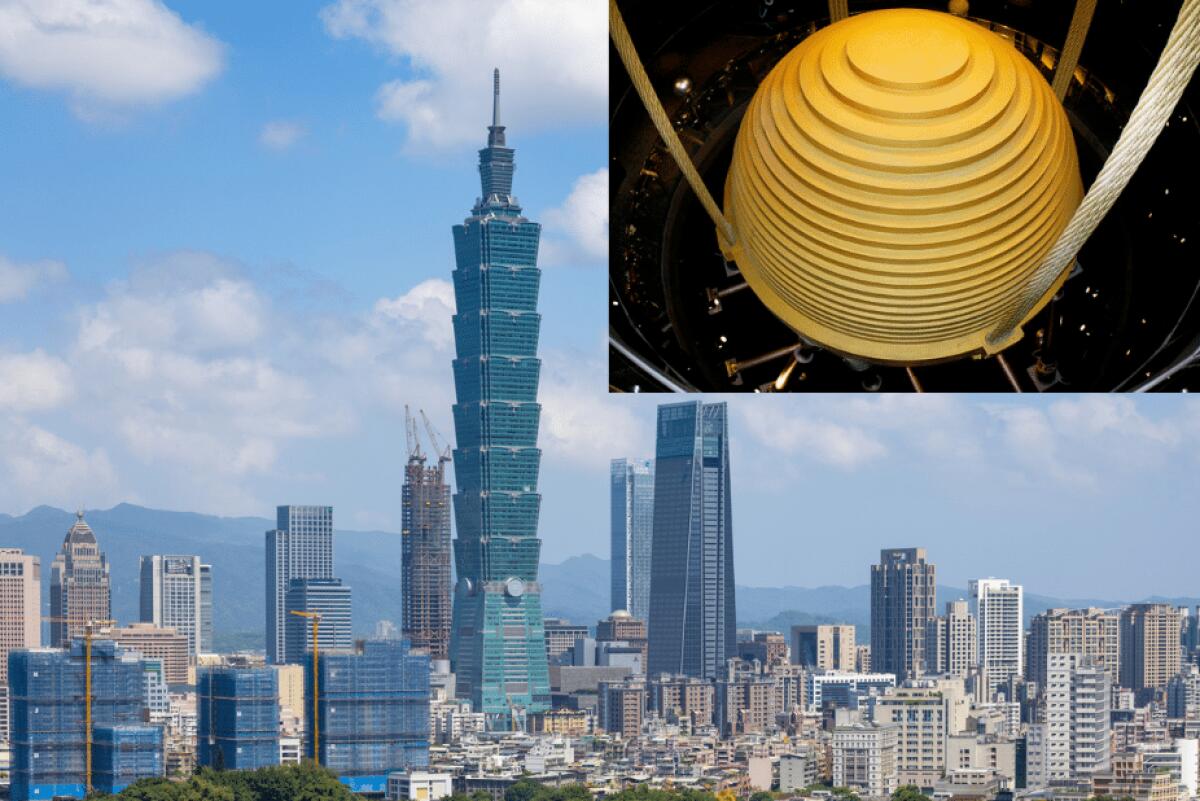Cos'è la maxi-sfera dorata sulla sommità del grattacielo Taipei 101? - 