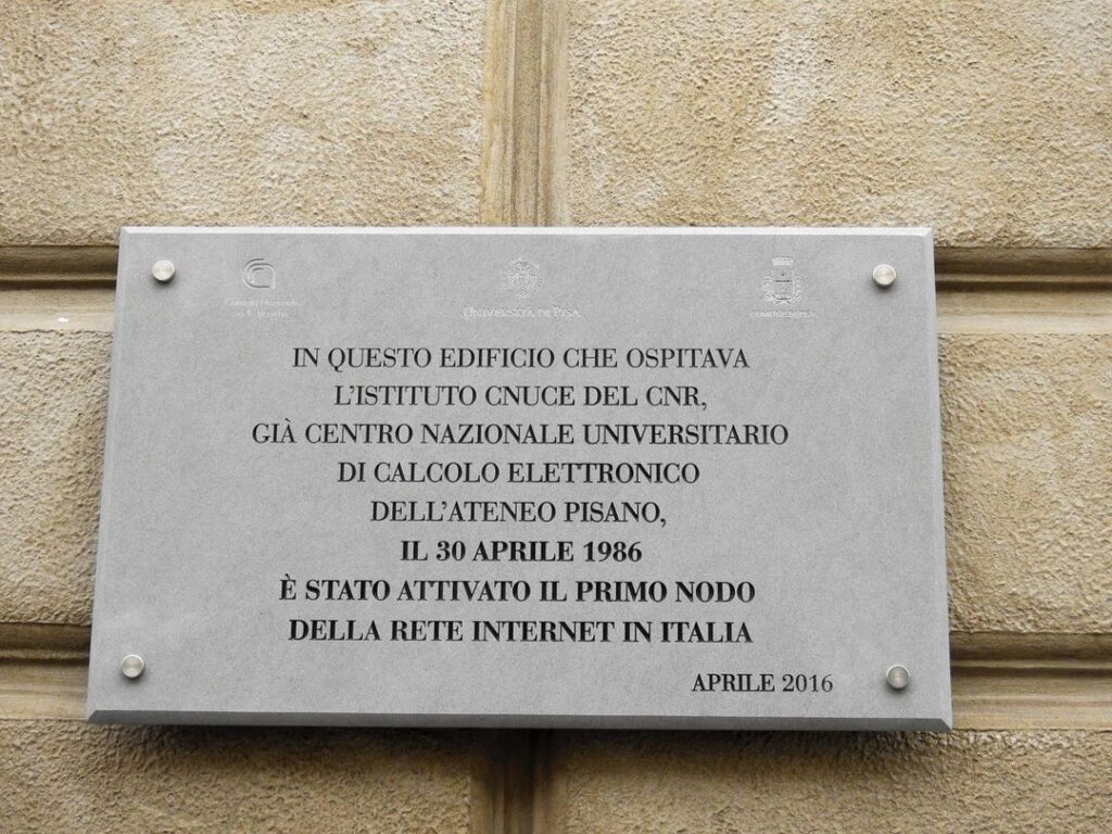 l'Italia si collegava a Internet per la prima volta