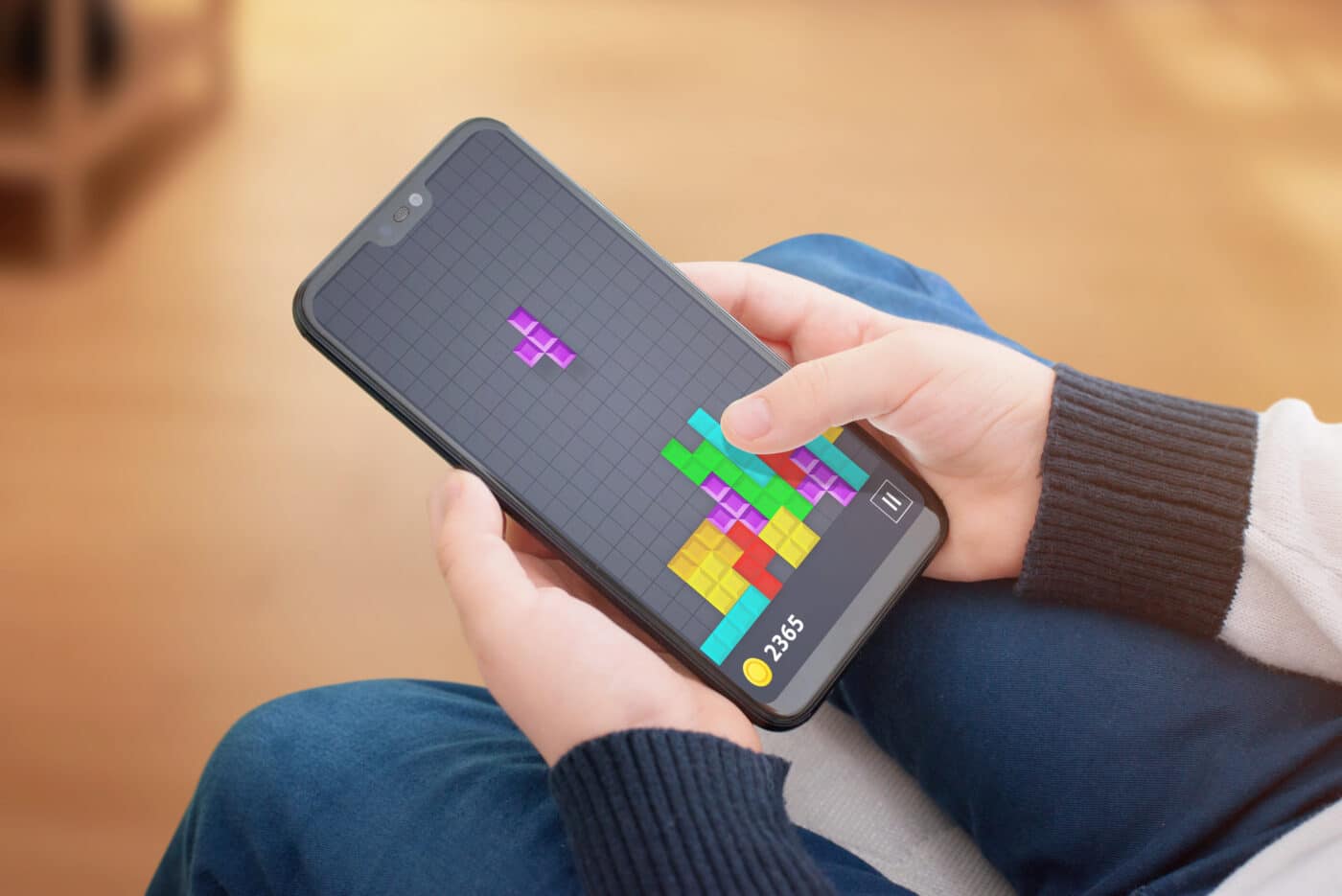rilevatore di radiazioni ispirato a Tetris