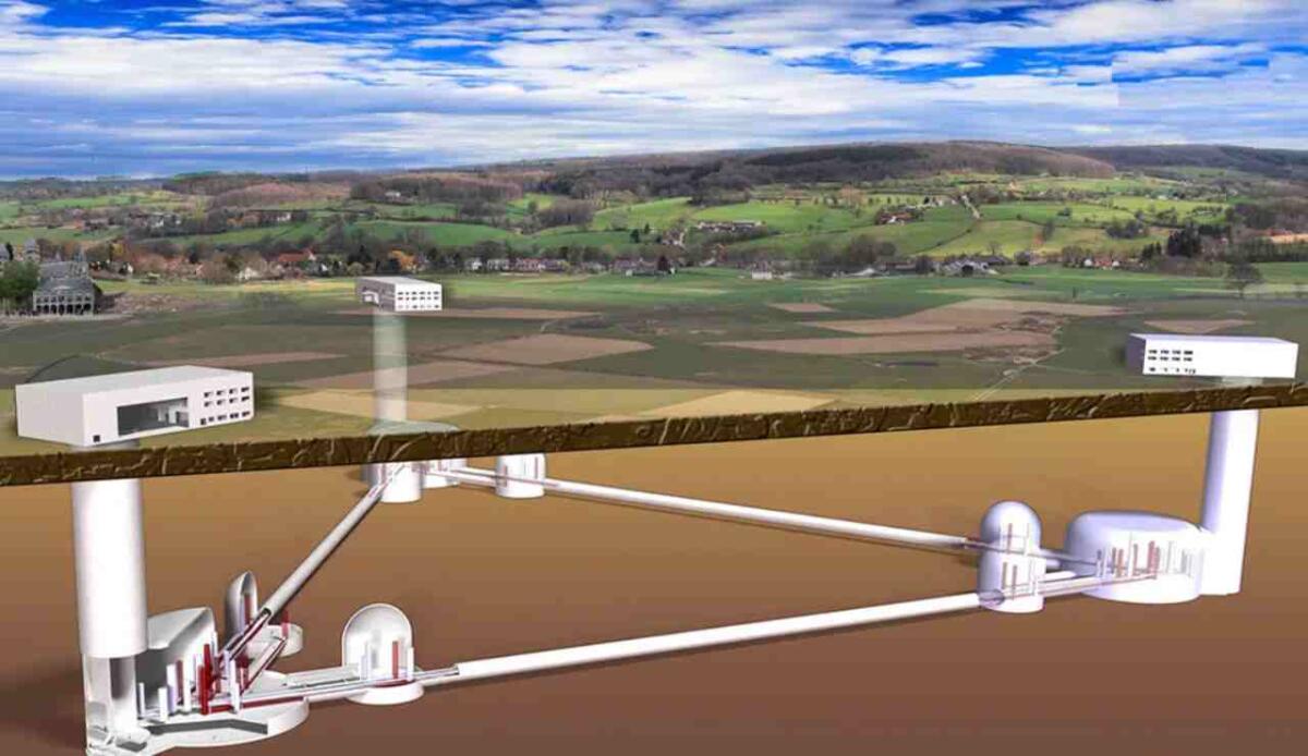 La candidatura italiana per la costruzione dell'Einstein Telescope in Sardegna sarà sostenuta dalla Spagna - Concept dell'Einstein Telescope - www.aerospacecue.it