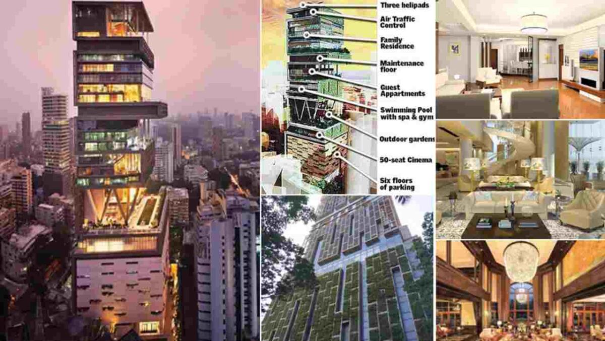 Antilia: storia del palazzo che tocca il cielo di Mumbai - Antilia e i suoi lussuosi interni (ArchEstudy foto) - www.buildingcue.it