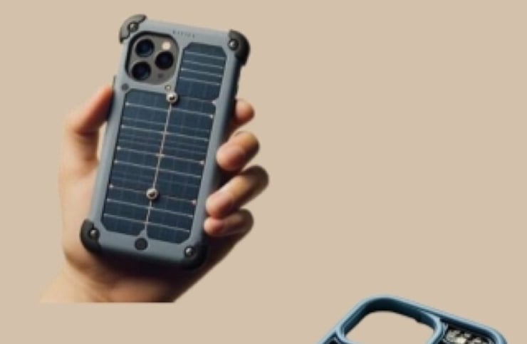 cover ad energia solare per ricaricare il cellulare