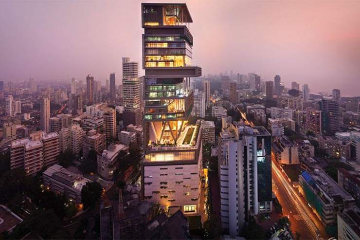 Antilia, il palazzo più lussuoso di Mumbai (Wooden Street foto) - www.buildingcue.it