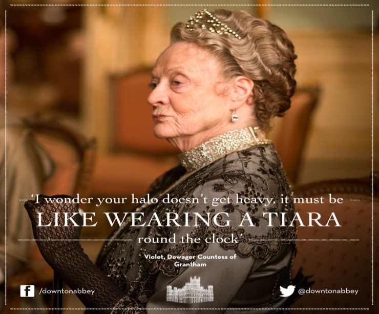 Maggie Smith (Reclame Downton Abbey)- Facebook