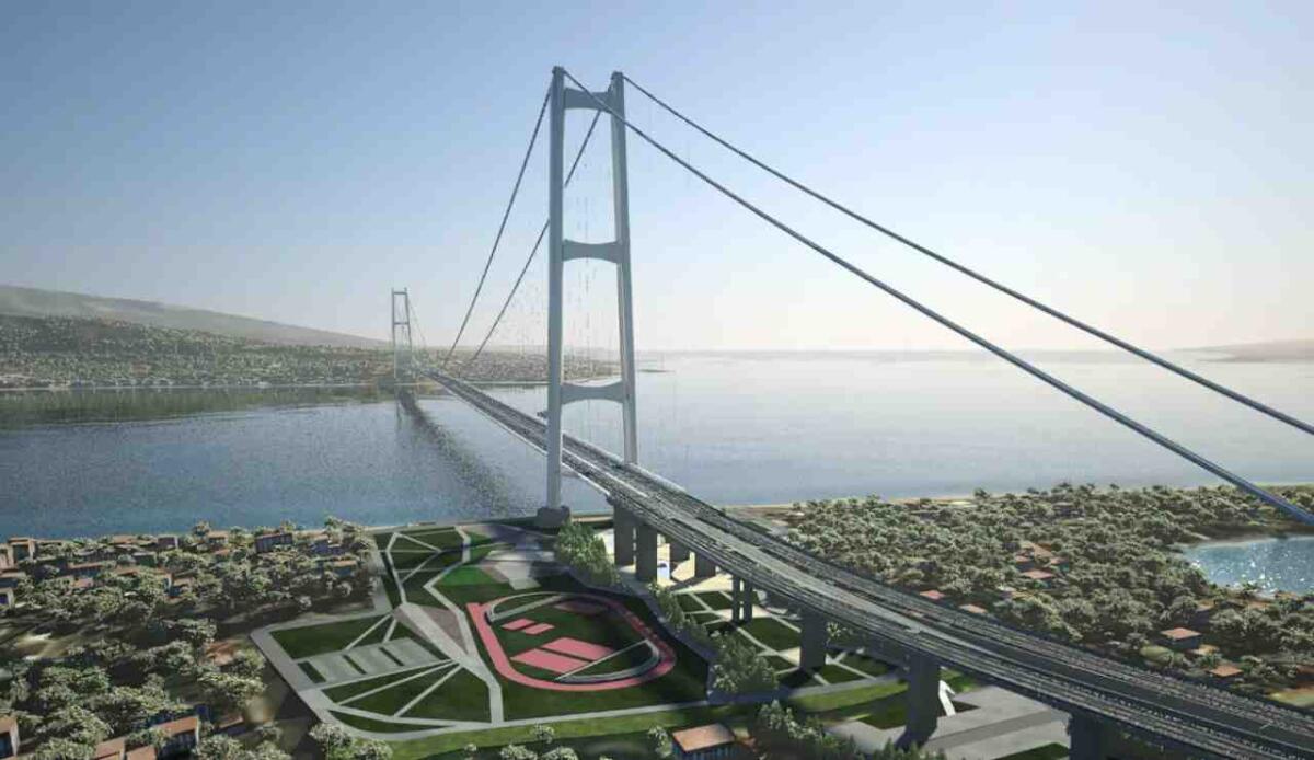 Ponte sullo Stretto: abbiamo una data ufficiale di inizio lavori - Rendering del Ponte sullo Stretto di Messina (WeBuild foto) - www.buildingcue.it