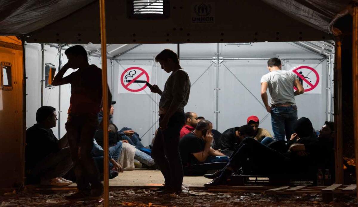 Albania, come sono e come funzionano i centri migranti a Shengjin e Gjader - Migranti in tenda (Depositphotos FOTO)-www.managementcue.it