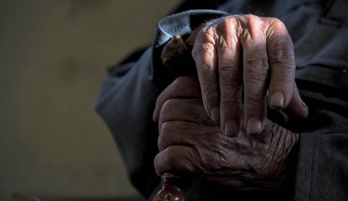 Difficilmente potremo vivere più di 100 anni: neanche con l'avanzamento tecnologico - Mani di un uomo anziano con bastone (Pixabay Foto) - www.biomedicalcue.it