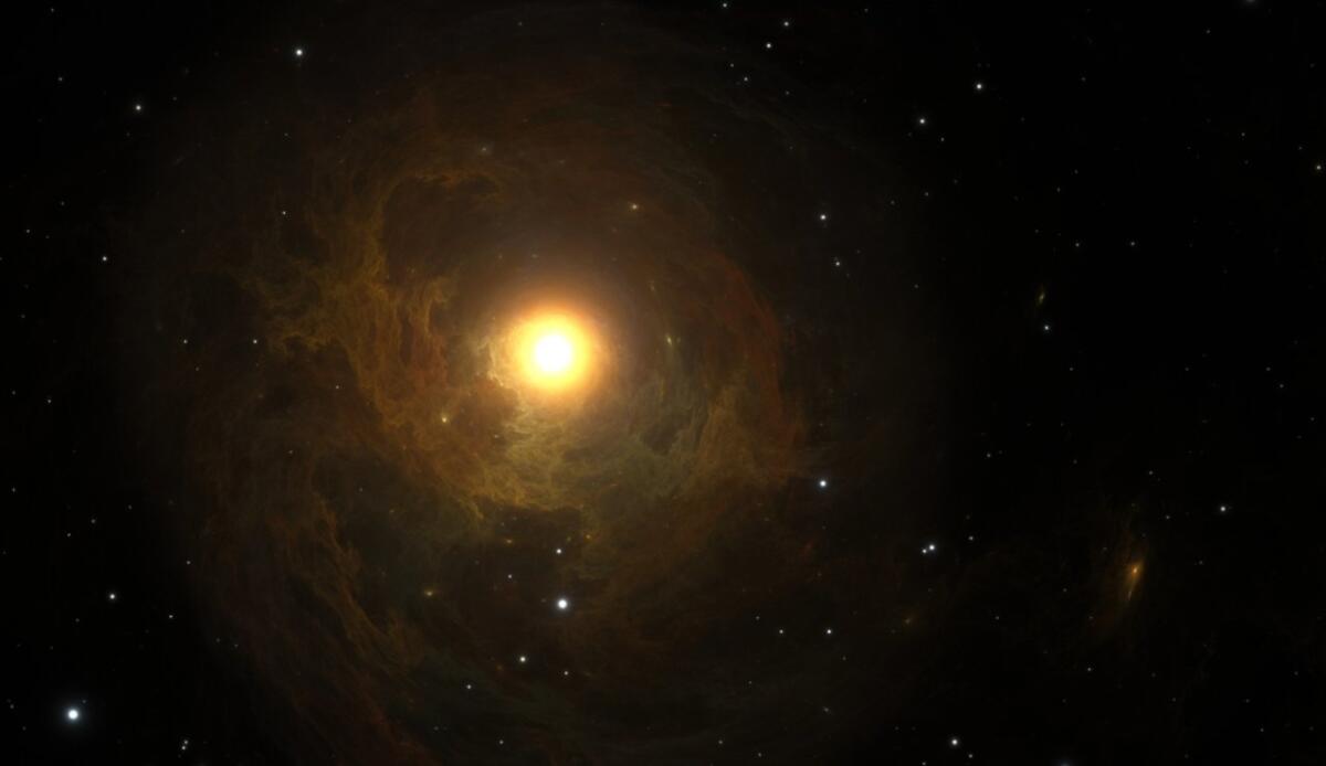 Betelgeuse potrebbe non essere sola: una stella "compagna" potrebbe spigare il suo strano comportamento - Illustrazione di Betelgeuse (Depositphotos foto) - www,.aerospacecue.it