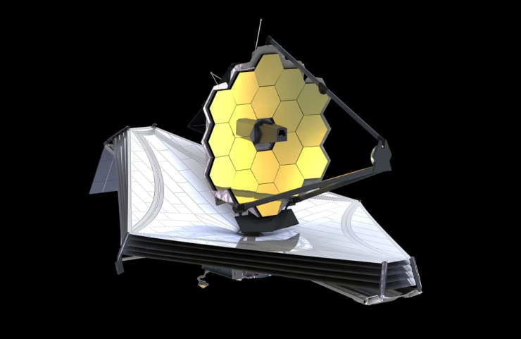 Illustrazione del telescopio James Webb (Depositphotos foto) - www.aerospacecue.it