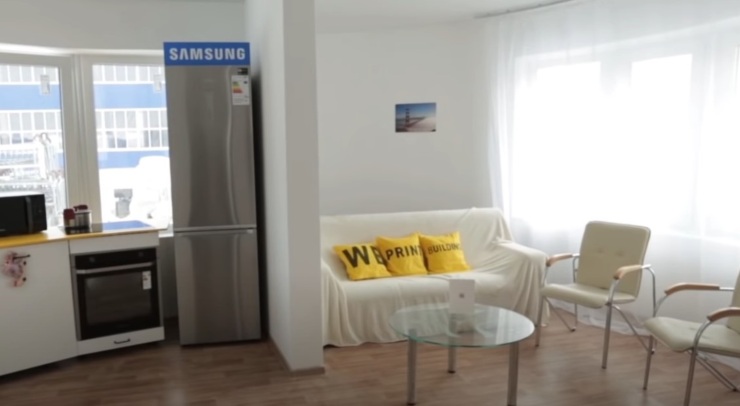 Parte degli interni della casa (Apis Cor foto) - www.buildingcue.it