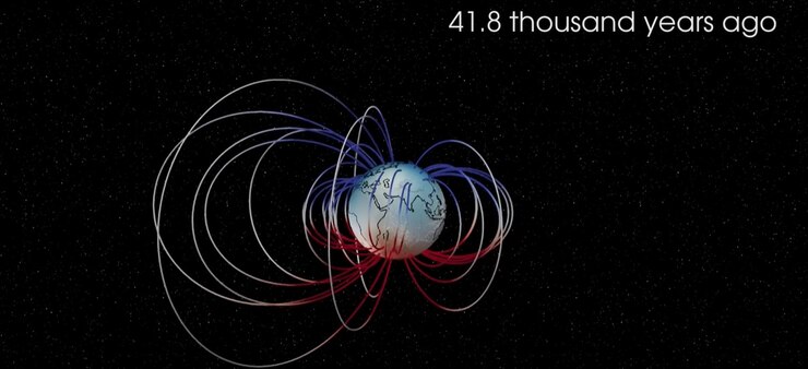 Campo magnetico sulla Terra (screenshot ESA/YouTube) - www.aerospacecue.it