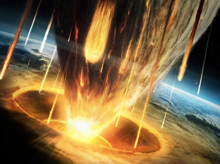 Illustrazione di un impatto meteorico sulla Terra (Pixabay FOTO) - www.aerospacecue.it