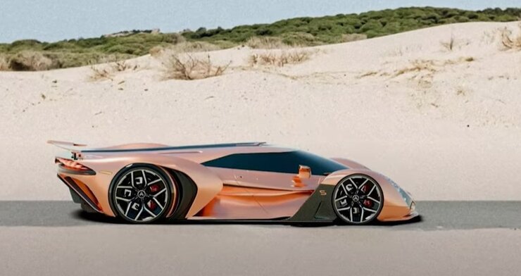 Ararkis Sandstorm Hypercar su strada (screenshot Cool Ideas/YouTube Foto) - www.vehiclecue.it