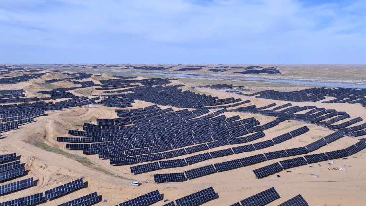 Parco fotovoltaico Midong in Cina, il più grande del mondo (PV Magazine foto)