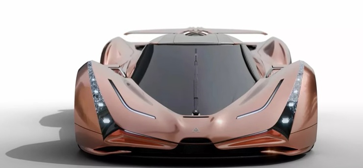 Ararkis Sandstorm Hypercar di fronte (screenshot Cool Ideas/YouTube Foto) - www.vehiclecue.it