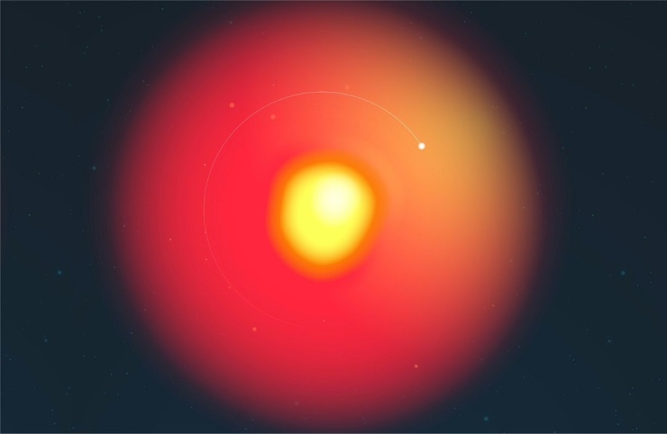 Betelbuddy e Betelgeuse (Lucy Reading-Ikkanda/Simons Foundation foto) - www.aerospacecue.it