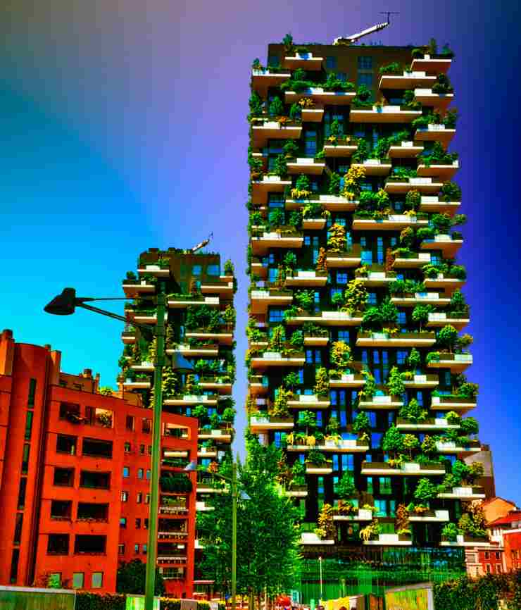 Illustrazione del Bosco Verticale (Flickr FOTO) - www.buildingcue.it