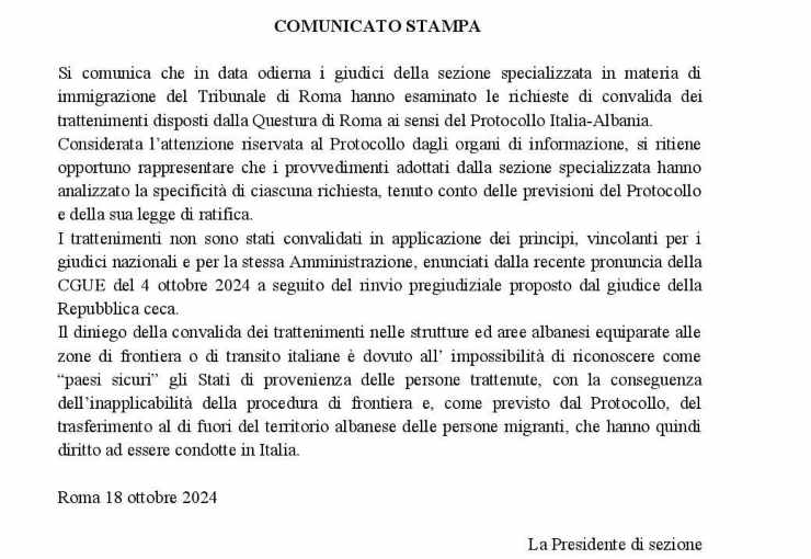 Comunicato stampa (Ultim’ora 24) - www.managementcue.it