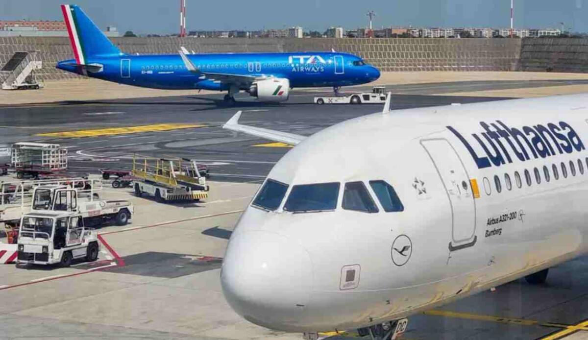 Firmata l'intesa tra Ita e Lufthansa: i tedeschi rinunciano allo sconto di 10 milioni - Ita Airways e Lufthansa (Ansa FOTO) - www.managementcue.it