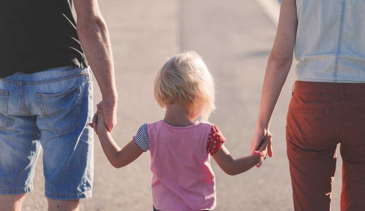 Quante coppie hanno scelto il doppio cognome per il proprio figlio nel 2023? - Famiglia di spalle (Pixabay foto) - www.managementcue.it